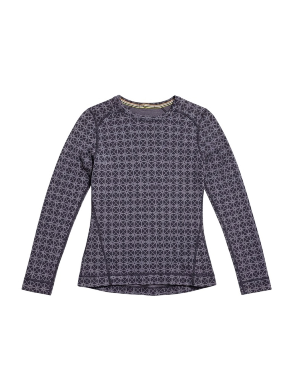 Smartwool Merino 250 Base Layer Pattern Crew Top Women’s Small Purple‎